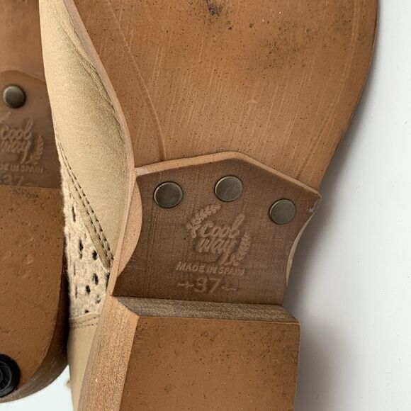 Coolway leather die cut ankle boots booties woman’s size 37 - Picture 11 of 12